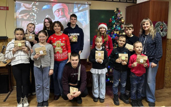 Lekcja mikołajkowa w Szkole Polskiej w Kowlu