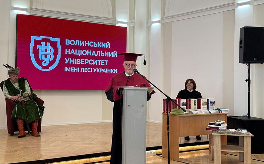 Ян Маліцький став почесним професором Університету імені Лесі Українки