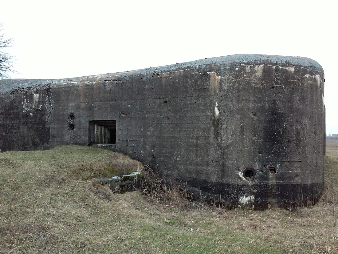 Bunkry żelbetonowe wybudowane w latach 30-tych.