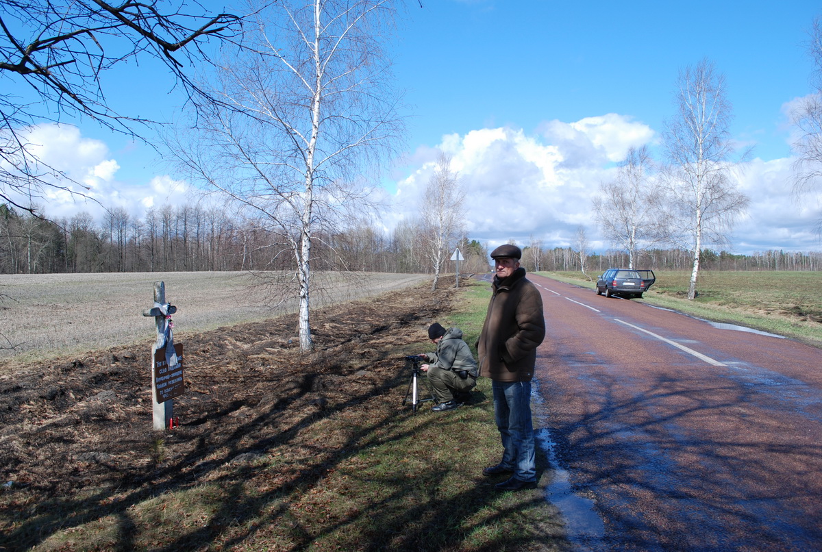 5. Na wprost droga do Włodzimierca, z tamtej strony przychodzili żołnierze.